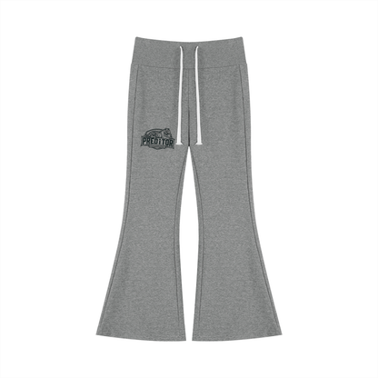 Preditor Drawstring Flared Leggings